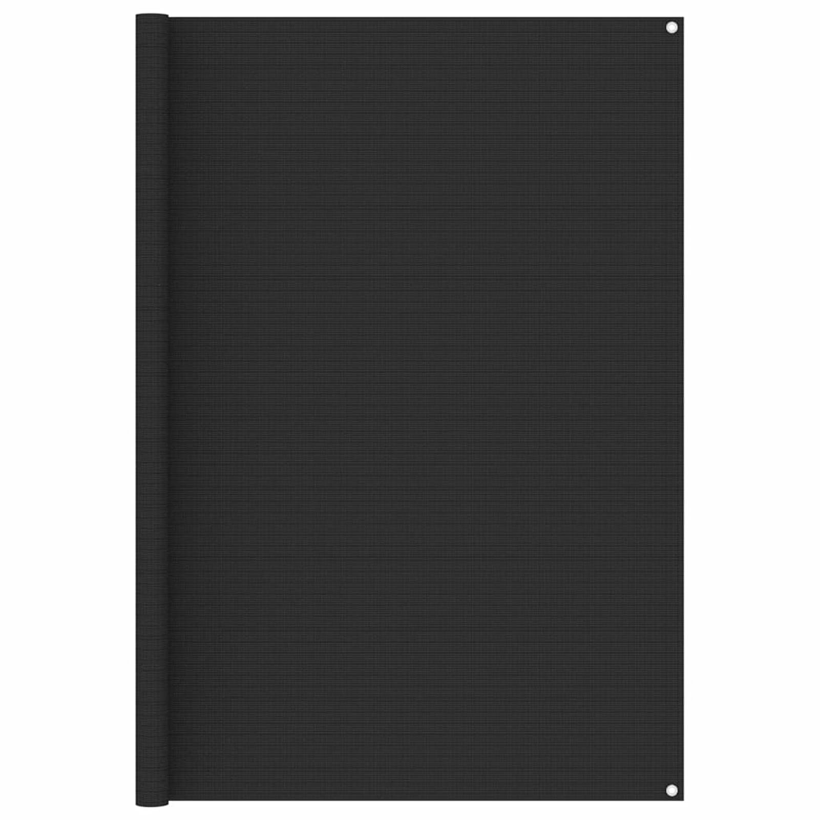 LAPOOH Zeltteppich, Vorzeltteppich, Camping Plane, Teppich Für Camping Vorzelt, Bodenplane Zeltunterlage, Camping Teppich Outdoor, 200x400 cm Anthrazit