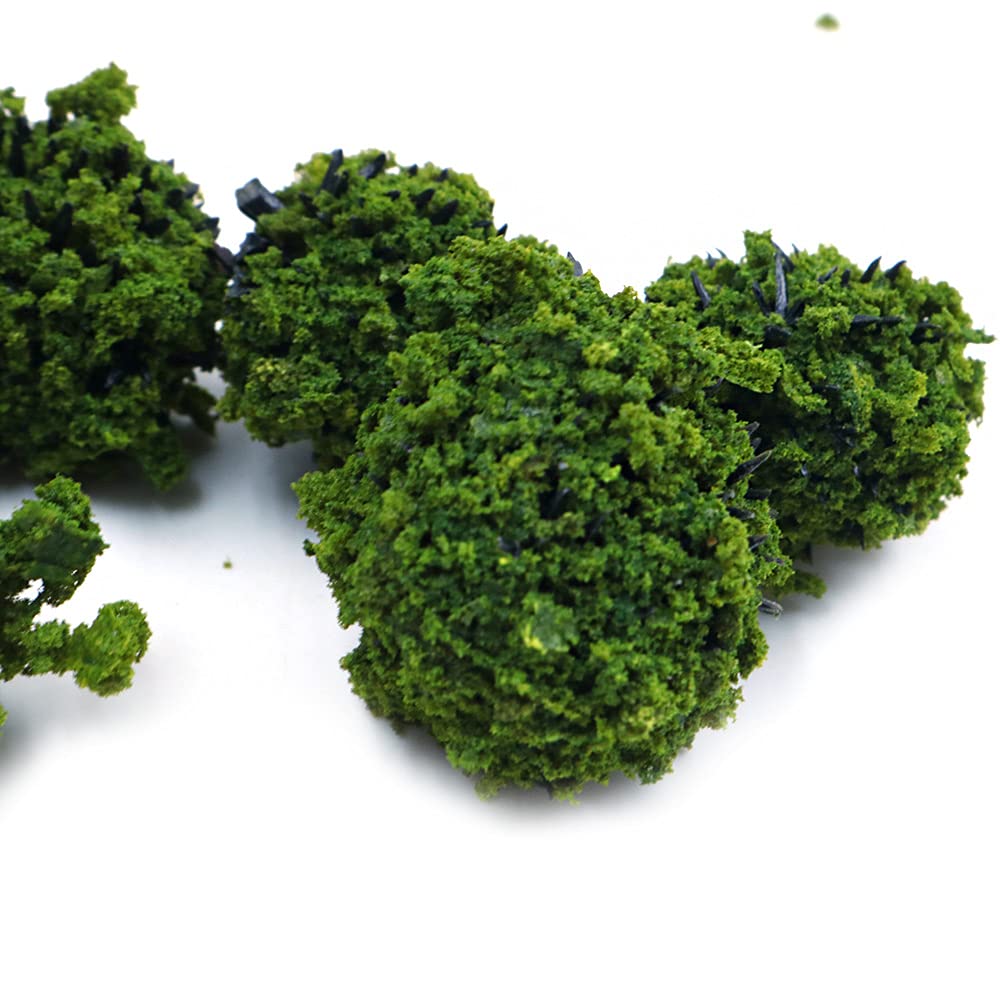 40 PCS Cespugli di Alberi in Miniatura Gruppi di Vegetazione Arbusti Ferrovia Erba Artificiale per Il Modello di Treno Tavolo di Sabbia Terreno di Gioco