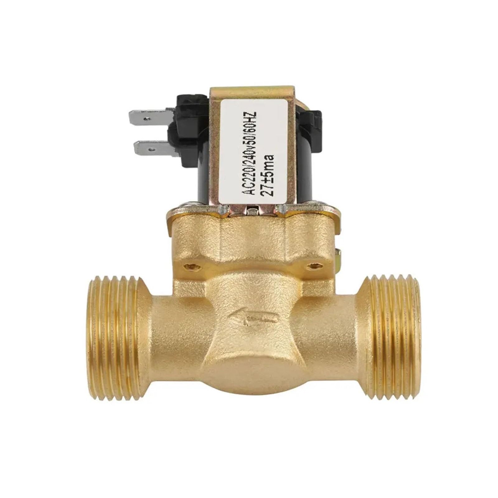Kunyos 220V 2 Way Water Inlet Nc Normally Closed Pressure Electric Valve Solenoid Ac