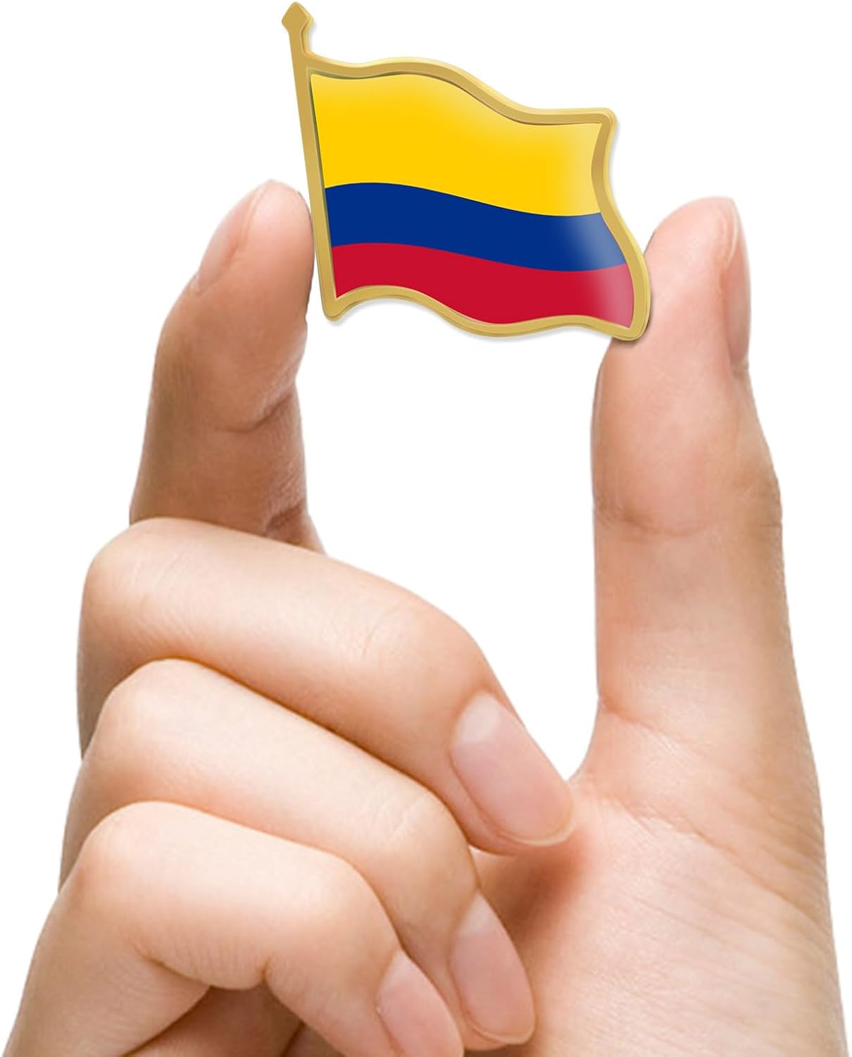 12/24/50/100Pcs Colombia Flag Lapel Pins Bulk - Metal Colombian National Lapel Pin - Image 4