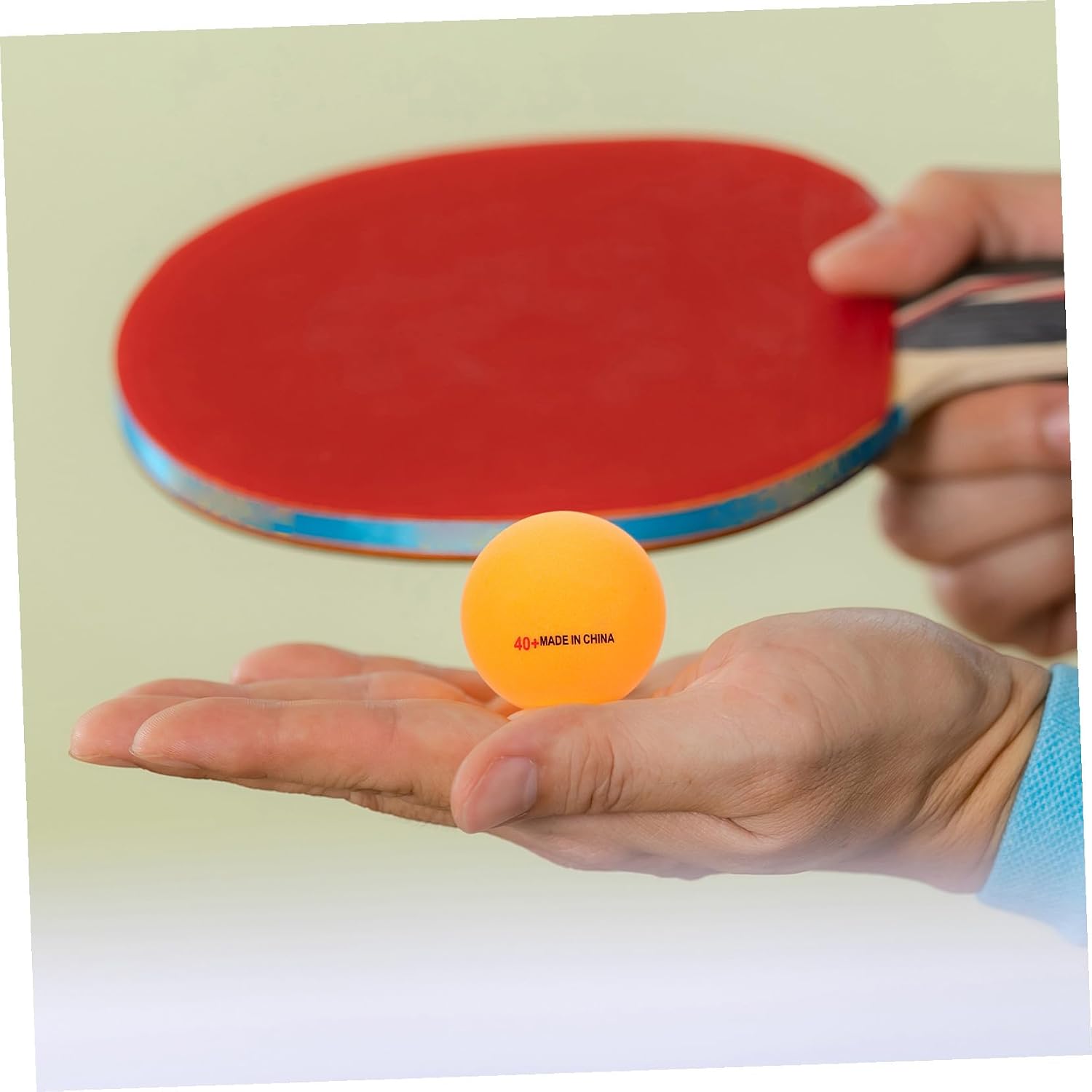 Mikikit 50pcs Yellow Table Tennis Balls Professional New Material High Elasticity Training Balls for Adults and Competitive Game Practice