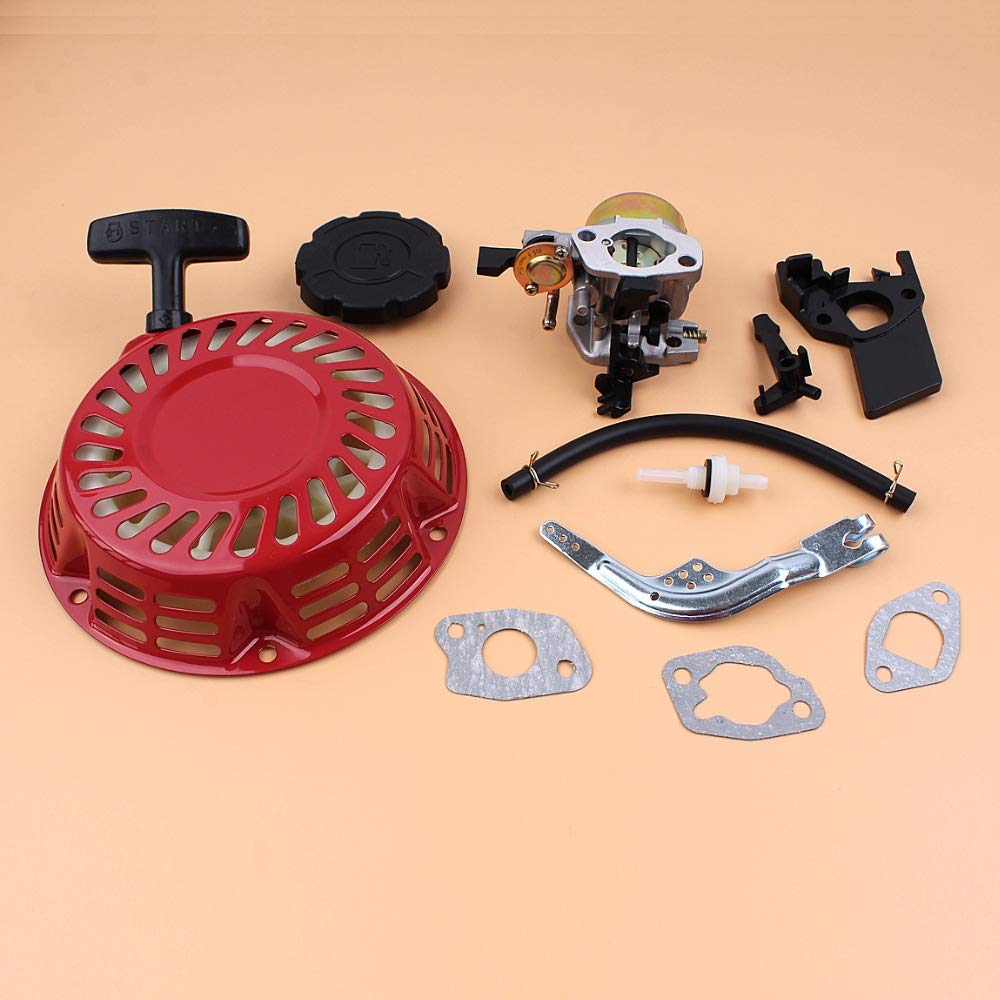 Tiempo Beixi Cap gobernador del arrancador de Retroceso del Tanque de Combustible del carburador Kit de Brazo for Honda GX160 GX200 168F Motor de Gasolina generador 16100-ZH8-W61