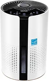 Kenmore Purificadores de ar PM1010 para quarto de até 348 m² com filtro HEPA verdadeiro H13, trava para crianças, modo de suspensão para quartos pequenos