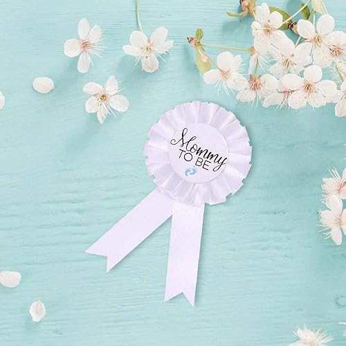 Miniatura 2 de CoolerthingsDG, 1 Pin de insignia de hojalata para mamá  Botón de baby shower, regalos para mamá, revelación de género, fiesta, bebé, niño, roseta