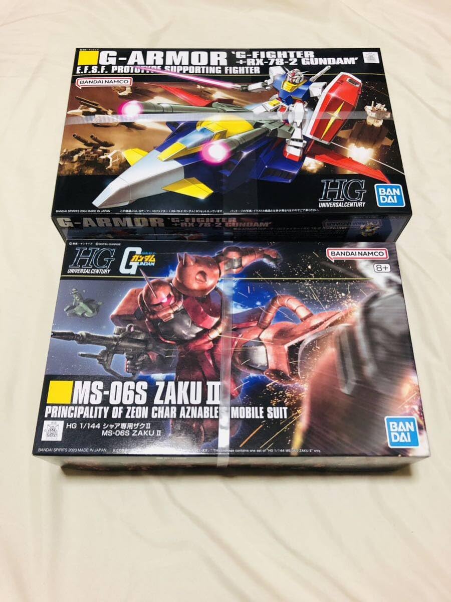 Amazon.co.jp: HG Gアーマー Gファイター + シャア専用ザクⅡ HGUC 2 G 