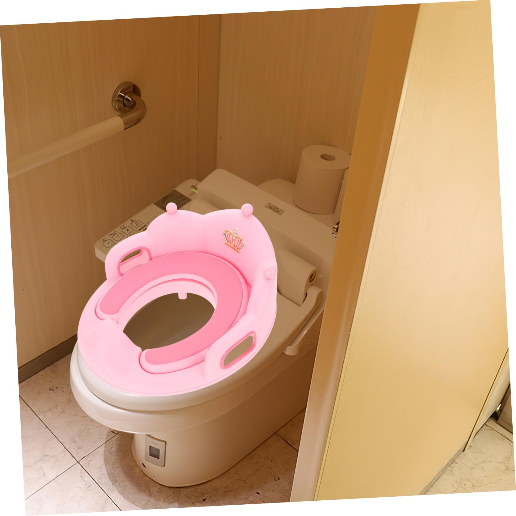 Beaupretty Asiento de Inodoro para Reductor Wc de Aprendizaje con Cojín Desmontable para Orinal Portátil de Viaje y Uso Casa