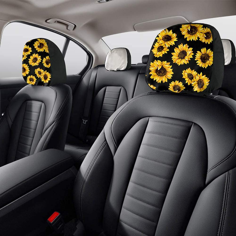 Housses De Siège Voiture Motif Tête De Mort Violette - Ensemble Complet 4 Pièces Pour Avant Et Arrière, Protection Confort Et Style Audacieux