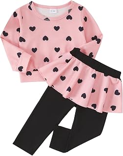 Toddler Baby Girl Clothes Infant Outfit Cute Sweatshirt Ruffle Pant Set Little Baby Gift Toddler Girl Clothing