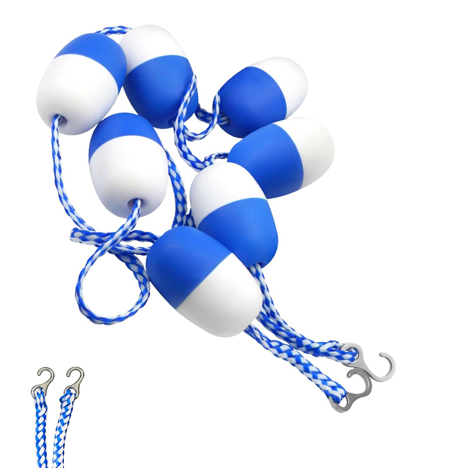 MESOVFCA 115ft, Floating Pool Safety Rope, with Integrated Floats Pool Floating Barrier, Buoy Line with 28 Integrated Floats