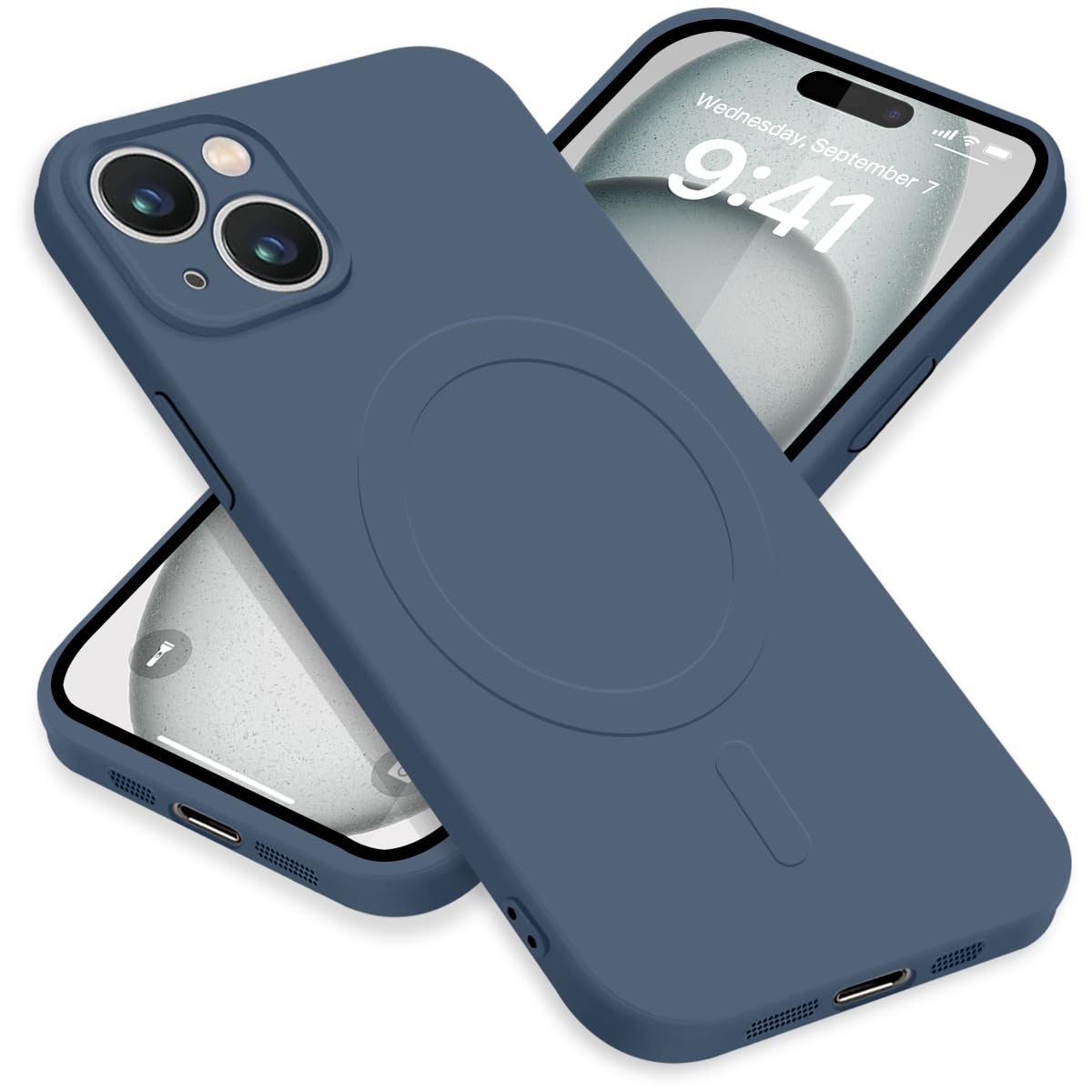 Amazon.co.jp: iPhone15 Plus ケース MagSafe対応 シリコン アイフォン  