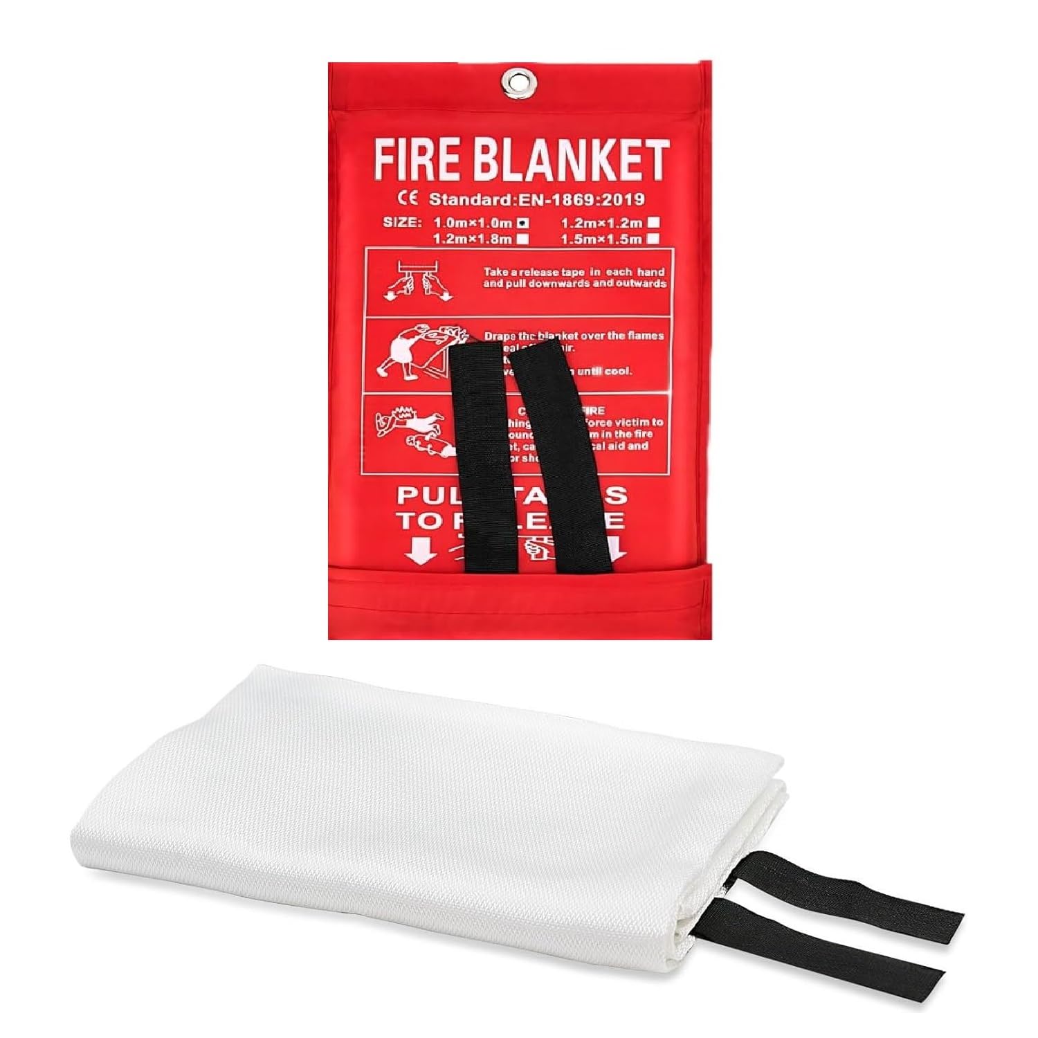 Foscadit Fire Blanket for Kitchen and Emergency, Fiberglass Safety Cover, 1x1 Metre Fire Extinguisher Blanket for Home, School, Grill, Car, Office, Warehouse-image-49