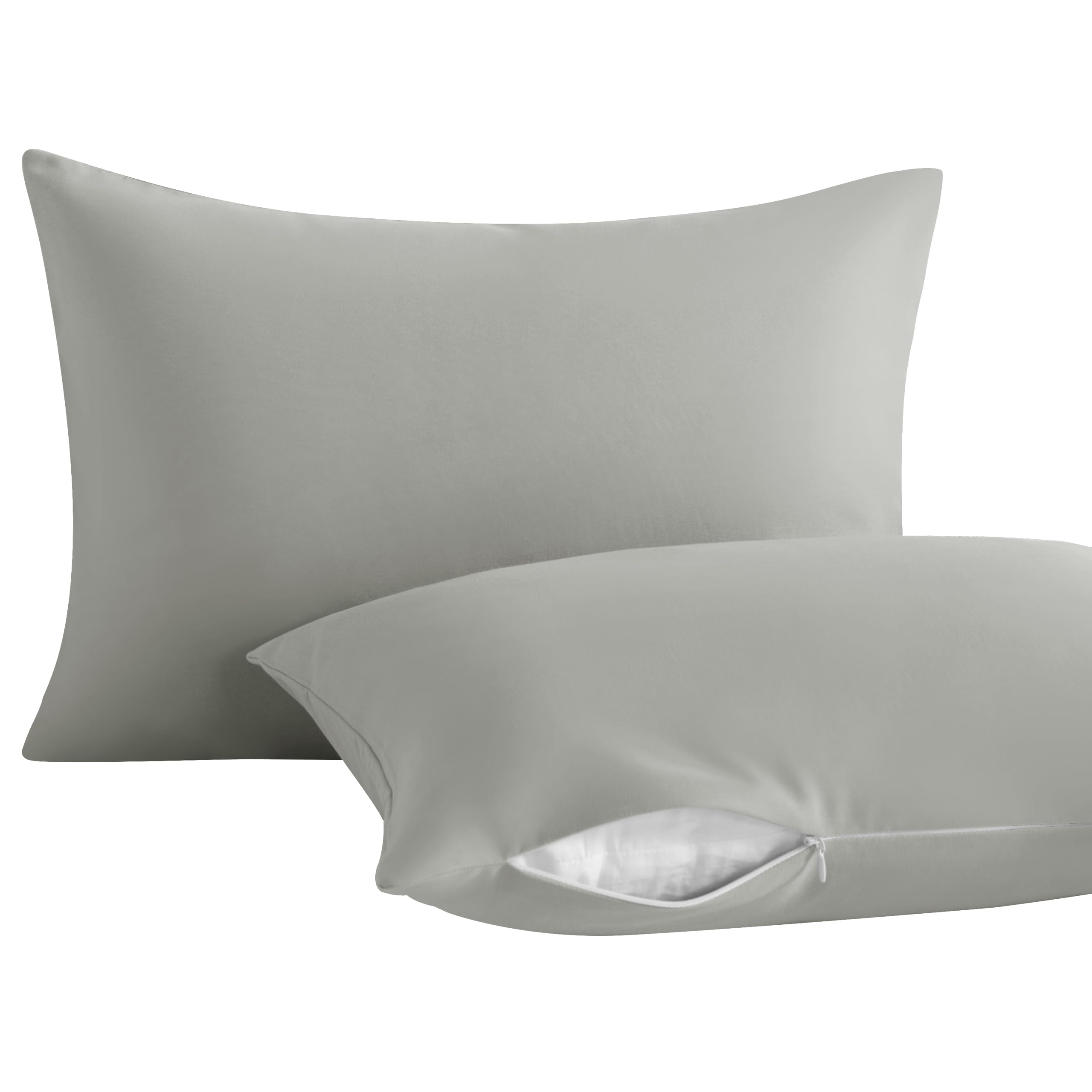 NTBAY Toddler Pillows with Pillowcases Set, 4 Piece 13 x 18, Smoke Grey