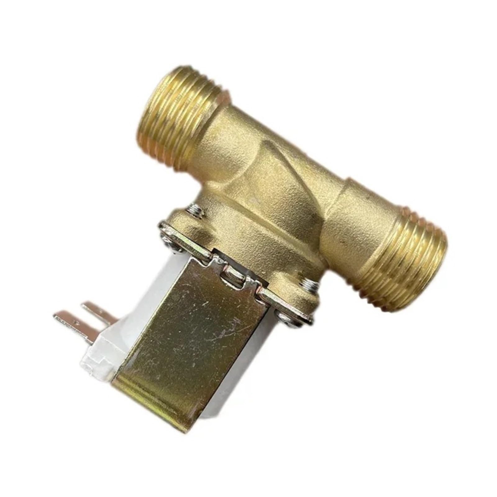 LNHHG Solenoid Valve Brass Electric Normally Closed Open G1/2 "DC12V/24V AC 220 For Water Dispenser Solar Heater(Onecolor,Normally Open)
