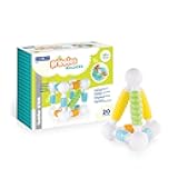 Grippies Builders - 20 Piece Set, Tactile STEM Soft Grip Magnetic Building Toy for Toddlers