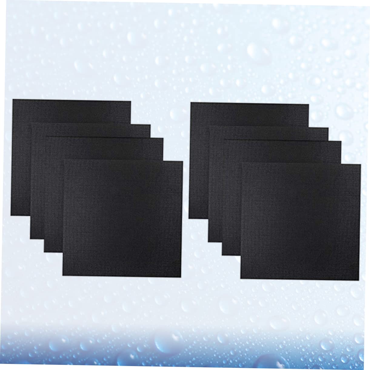 Tofficu 10pcs 11ct Counted Cross-Stitch Fabric Linen Embroidery Base DIY Needlework Black Embroidery Floss