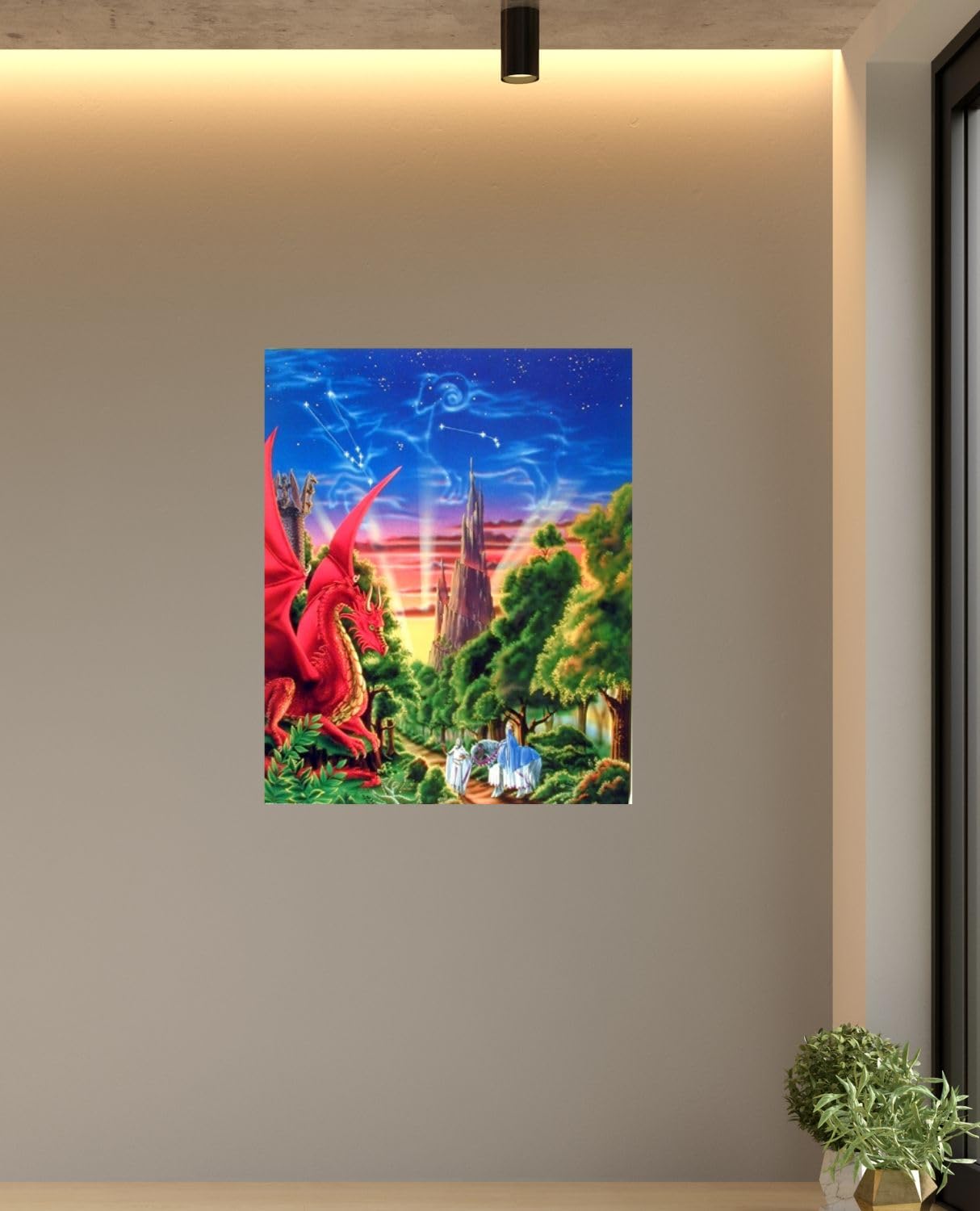 Amazon.com: Impact Posters Gallery Ocean Dragon Lady Mermaid and
