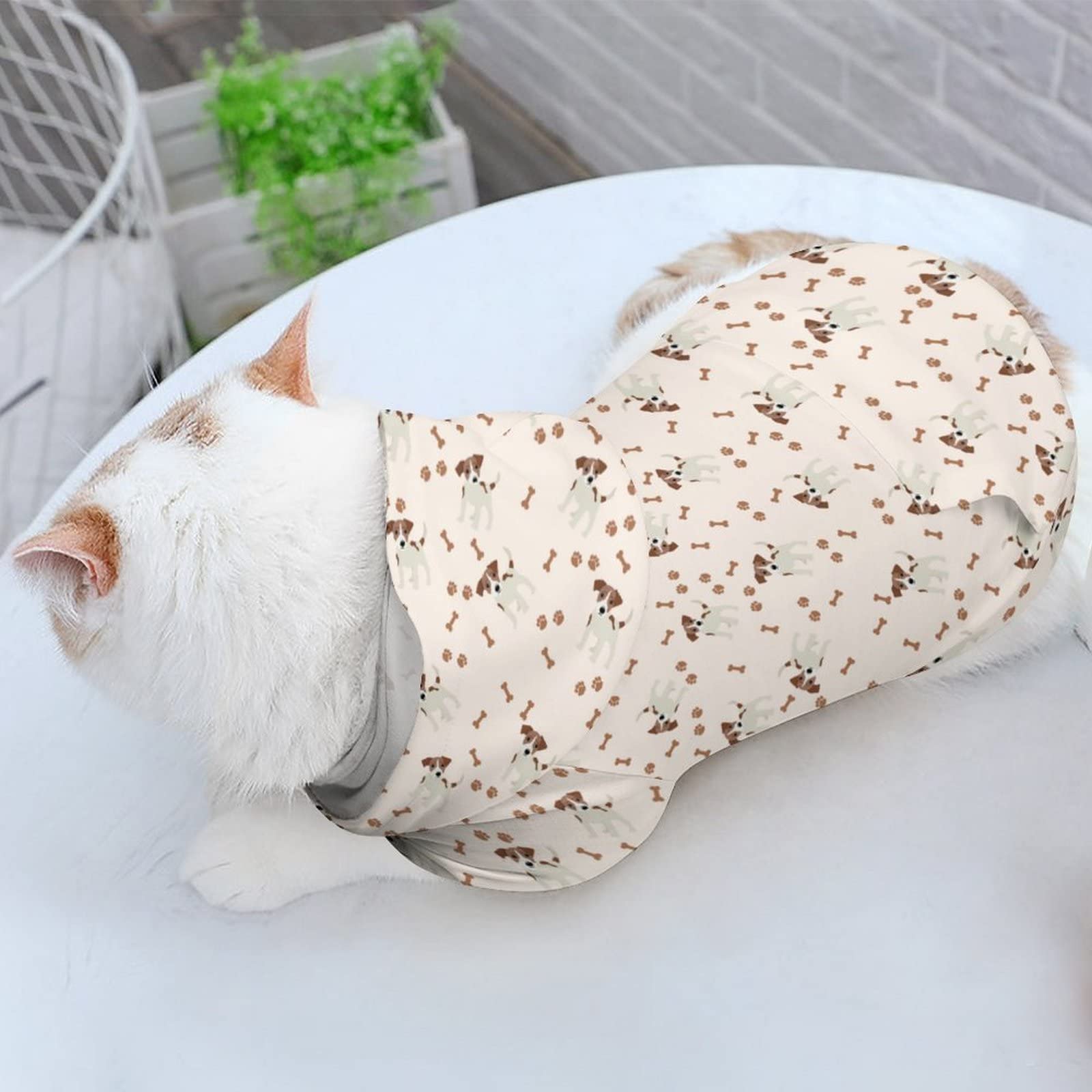Amazon.co.jp: ジャック ラッセル テリア パターン 犬服暖かいペット服
