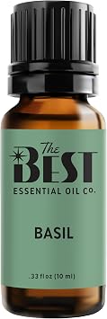 The Best Basil Essential Oil Premium Grade- 100% Pure & Natural for Aromatherapy, Diffuser, Spa, Massage, Air Freshener- 10 ml .33 fl oz