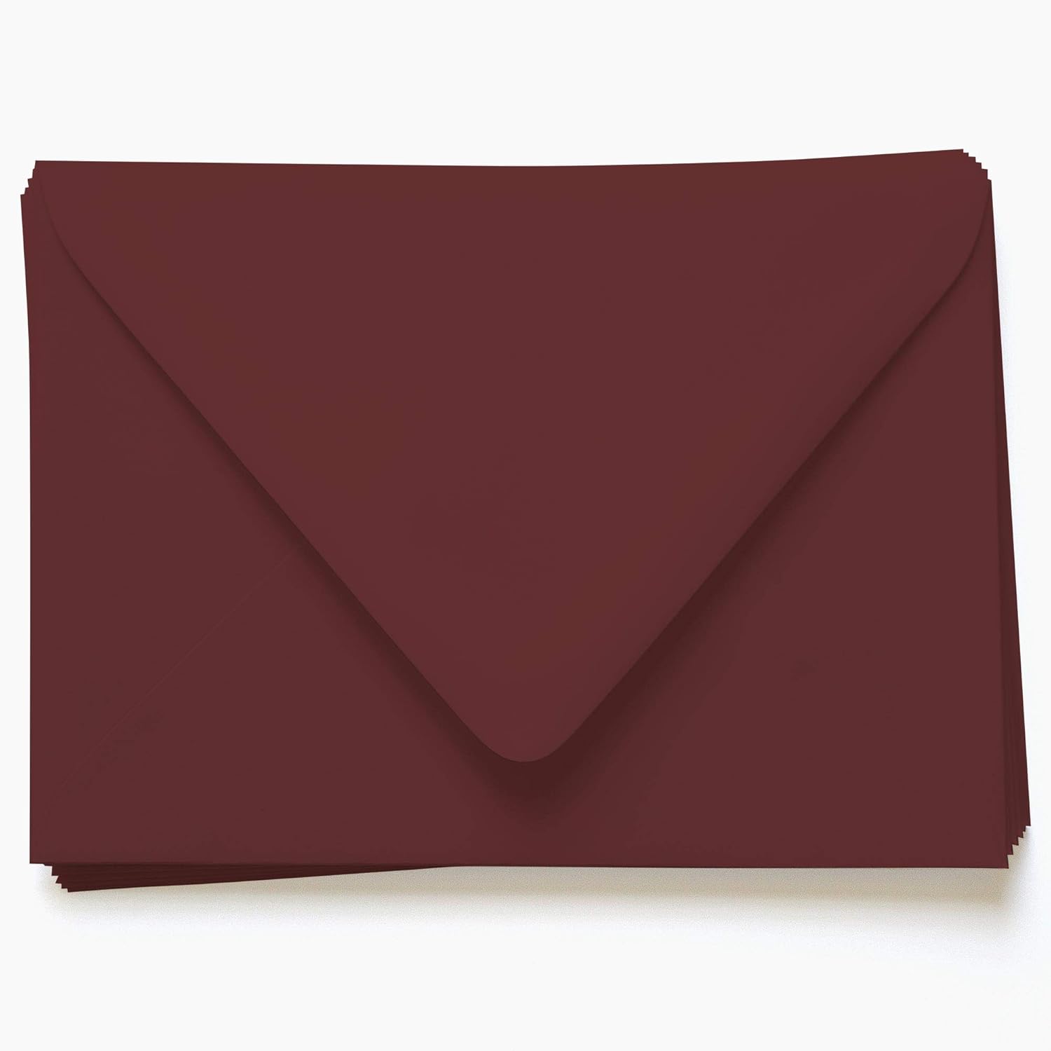 Merlot Red Envelopes - A7.5 Gmund Colors Matt 5 1/2 x 7 1/2 Euro Flap 68T, 25 pack