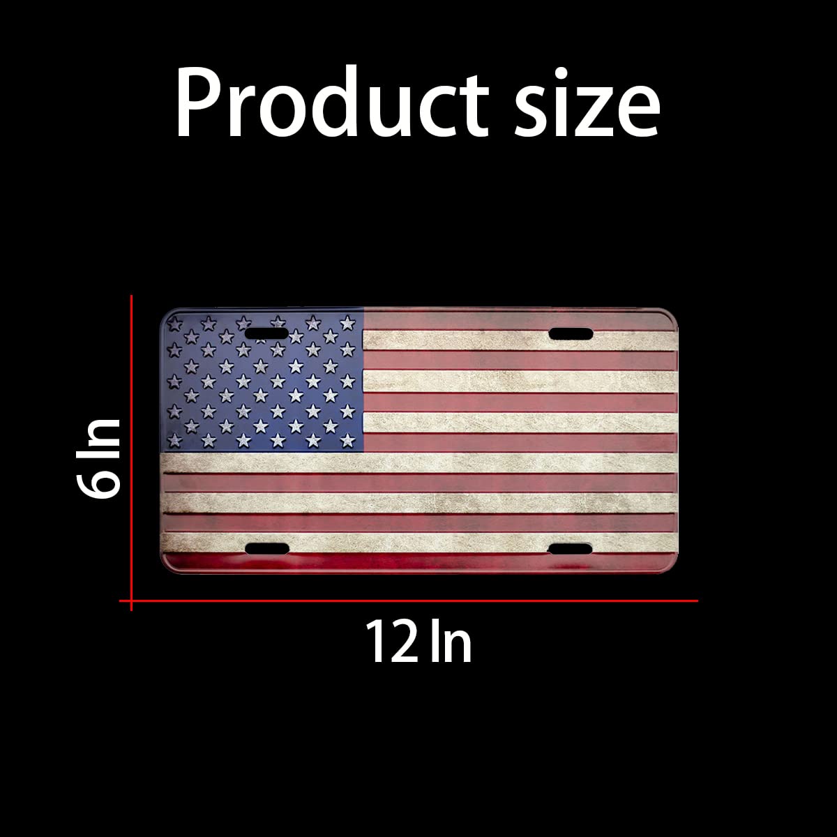 Amazon.co.jp: アメリカ国旗 ナンバープレート 11.8インチ x 5.9インチ