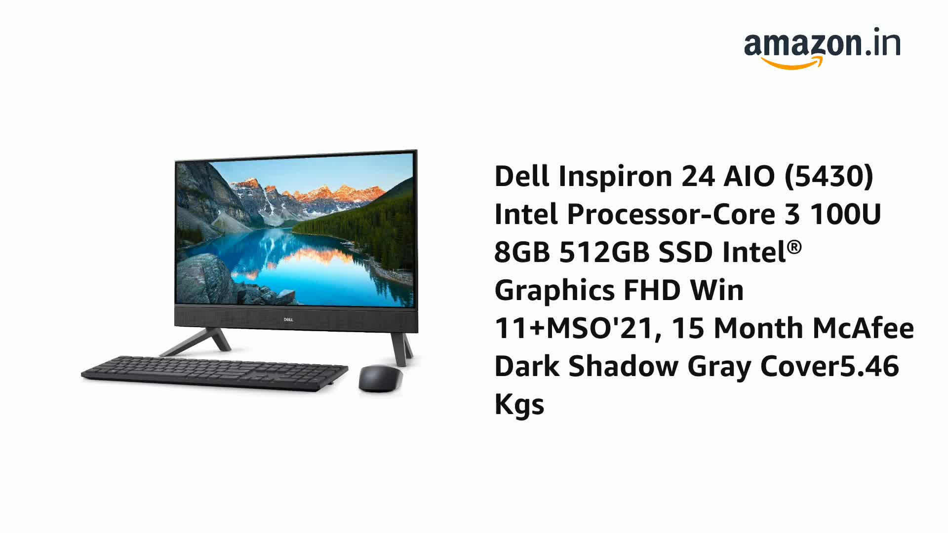 Dell Inspiron 24 Aio (5430) Windows 11 Home, Intel Processor-Core