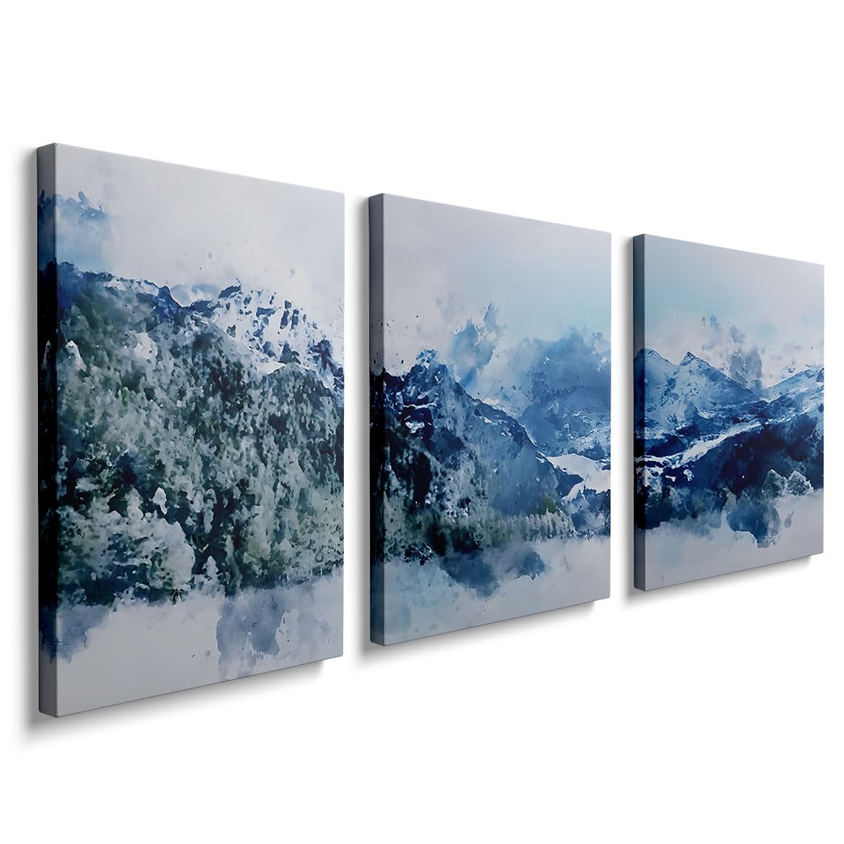 Set of 3 Wall Art for Living Room Abstract Forest Canvas Wall Decorations for Living Room Bedrooms Kitchen Hallway and Stairs 16 x 12 Inch GYH0006
