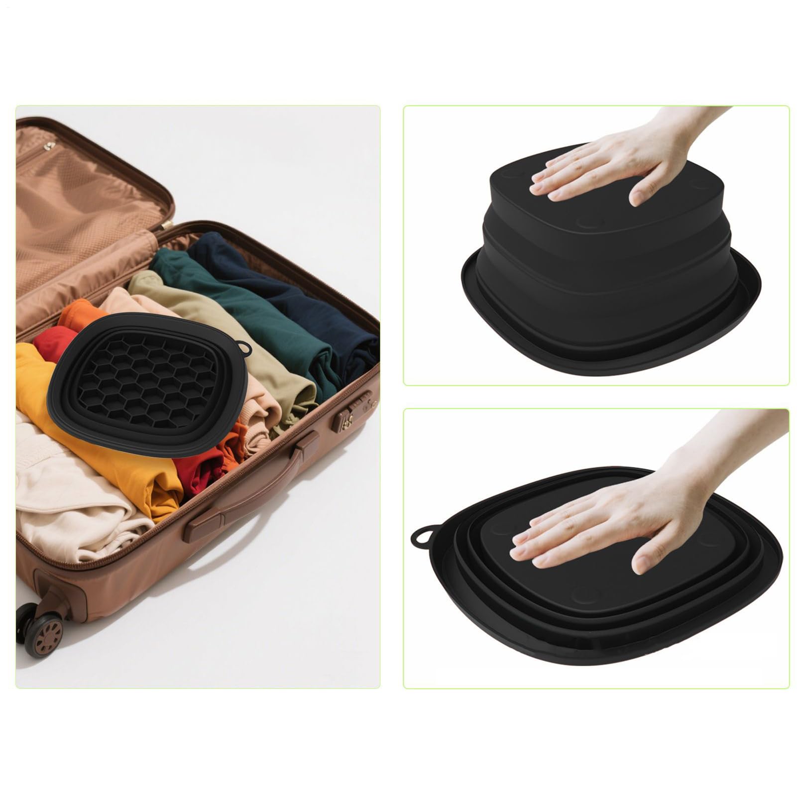Bol De Hielo Facial | Bol Plegable De Silicona Para Baño De Hielo Facial,Accesorio De Spa Plegable Con Bandeja Integrada Para Cuidado De La Piel Reduciendo Hinchazón Y Firmeza
