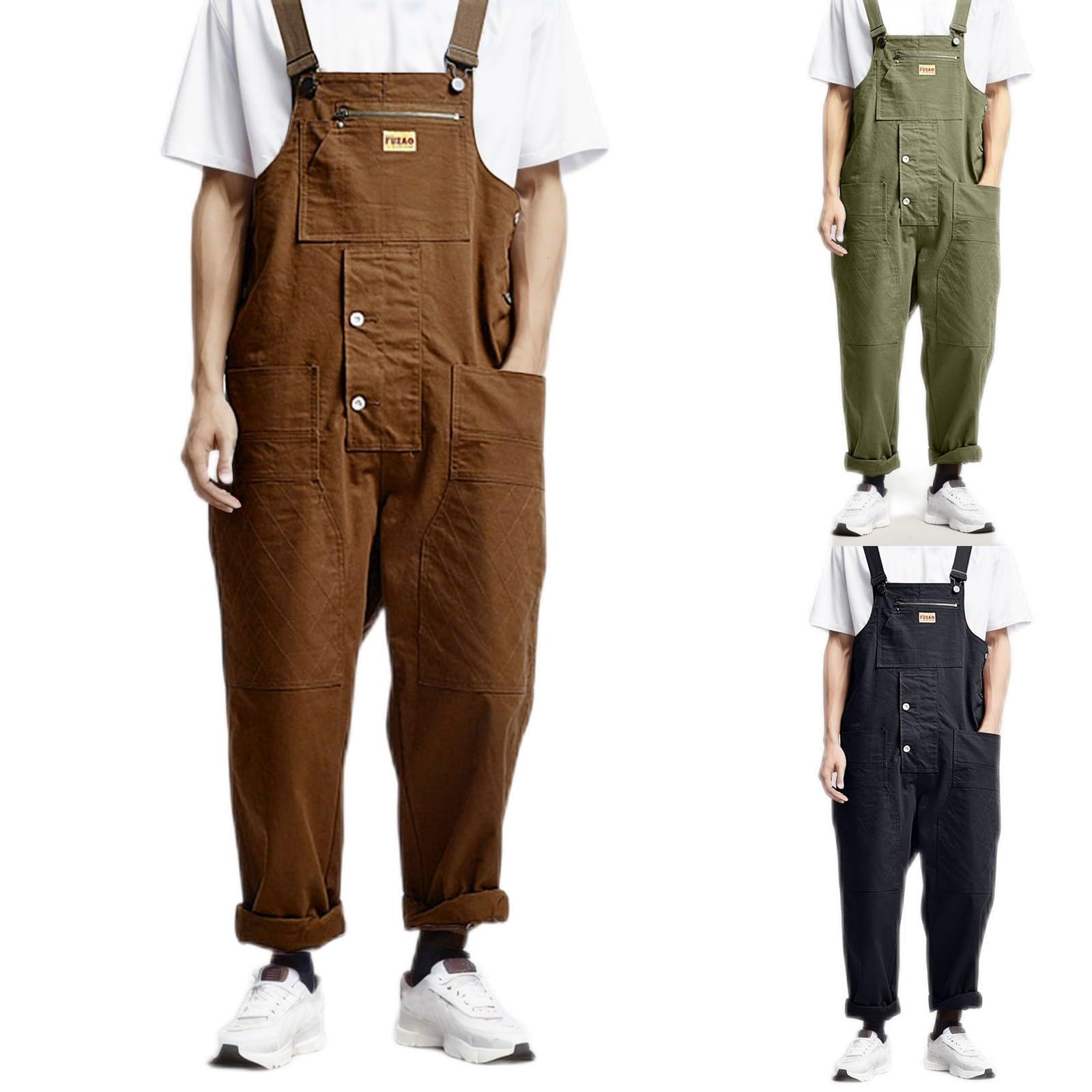 Bib Pants Herren Regular Fit Baumwolle : Arbeitshose Gerade Bein