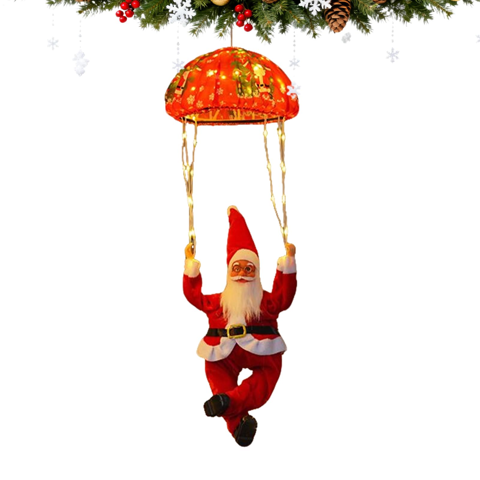Lampes solaires de Noël parachute LED 8 modes pour jardin