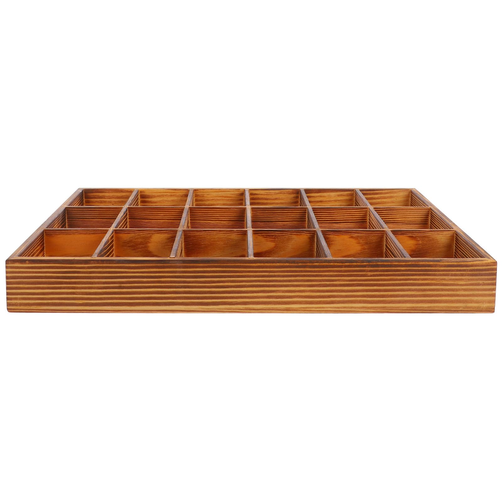 Organizador Compartimentos 18 Diseño con para Multicompartment de Ropa Interior y Calcetines de Madera Clasificar y Almacenar de Forma Versátil y Elegante Prendas y Accesorios