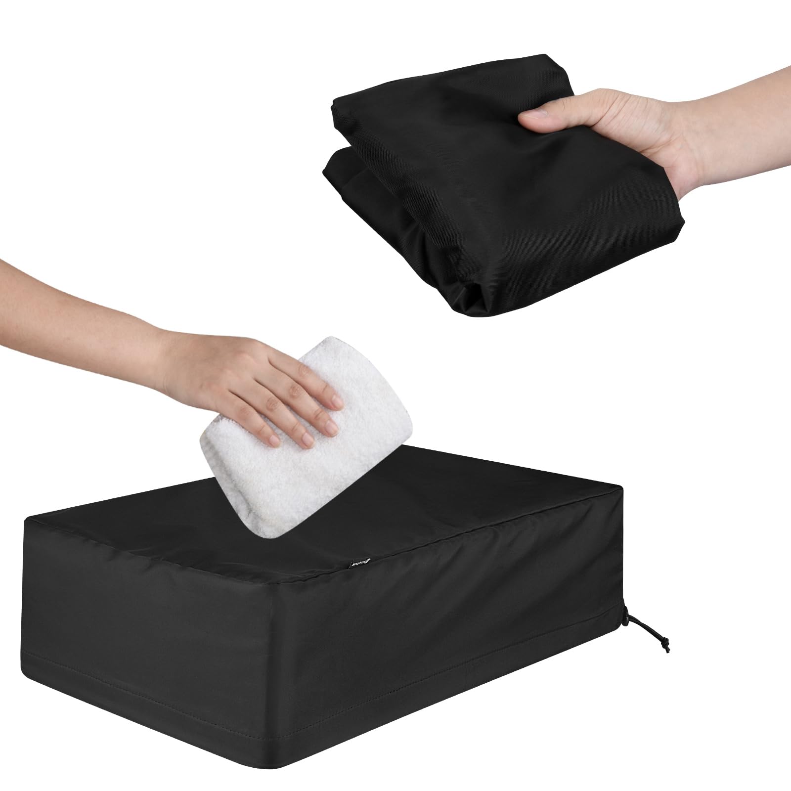 Funda antipolvo para escáner Epson Perfection V700 / V750 / V750-M Pro / V800 / V850 Pro / V600, funda protectora resistente al agua - 21.4 x 12.4 x 6.1 pulgadas (negro)