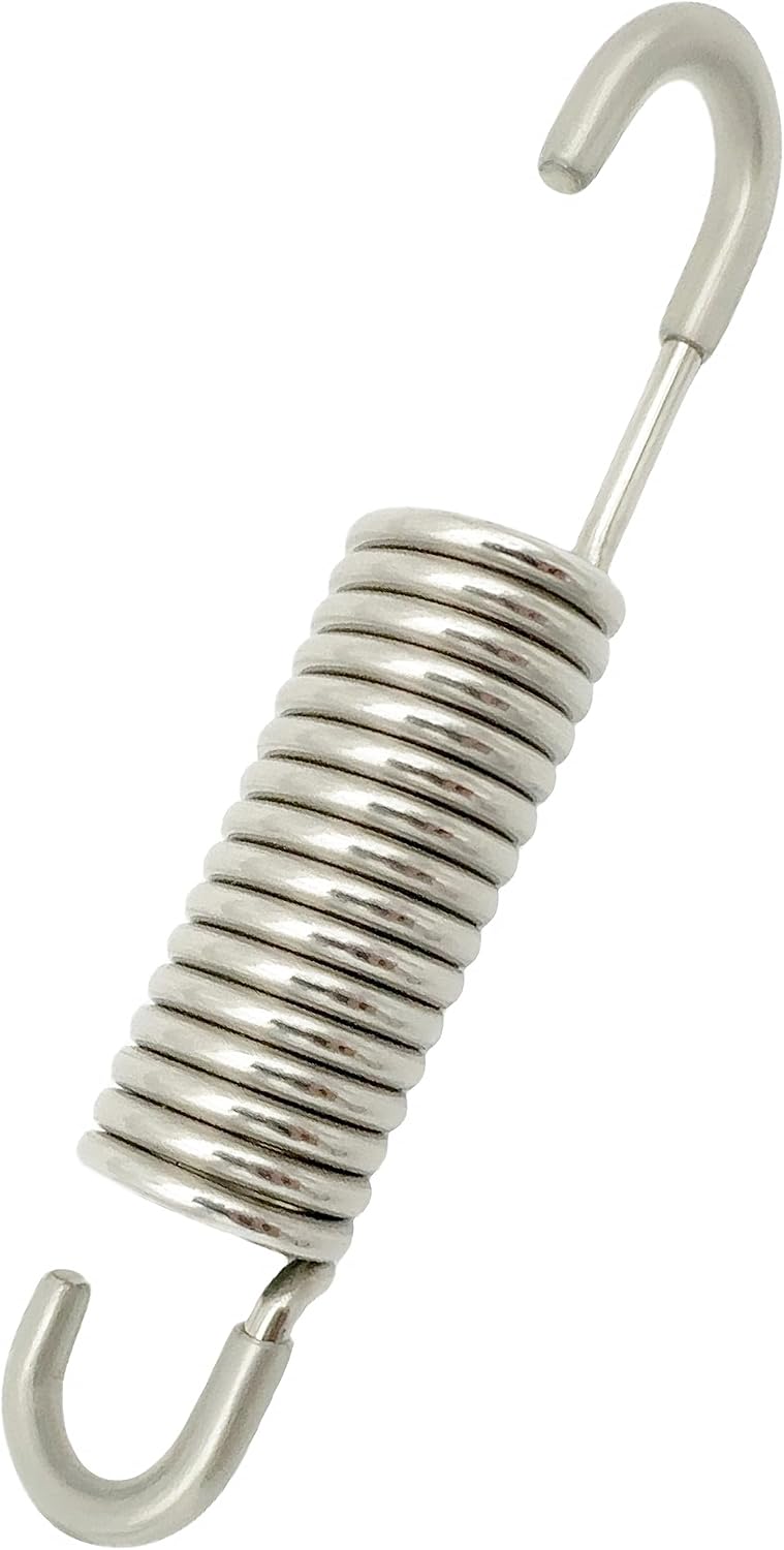 3-5/8 inch Stainless Steel Replacement Recliner Chair Mechanism Furniture Tension Springs Long Neck Style 2.5mm Wire Thickness [3.33'' Inside Hook to Hook] (Pack of 1)