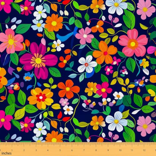 Erosebridal Vintage Boho Floral Fabric By The Yard