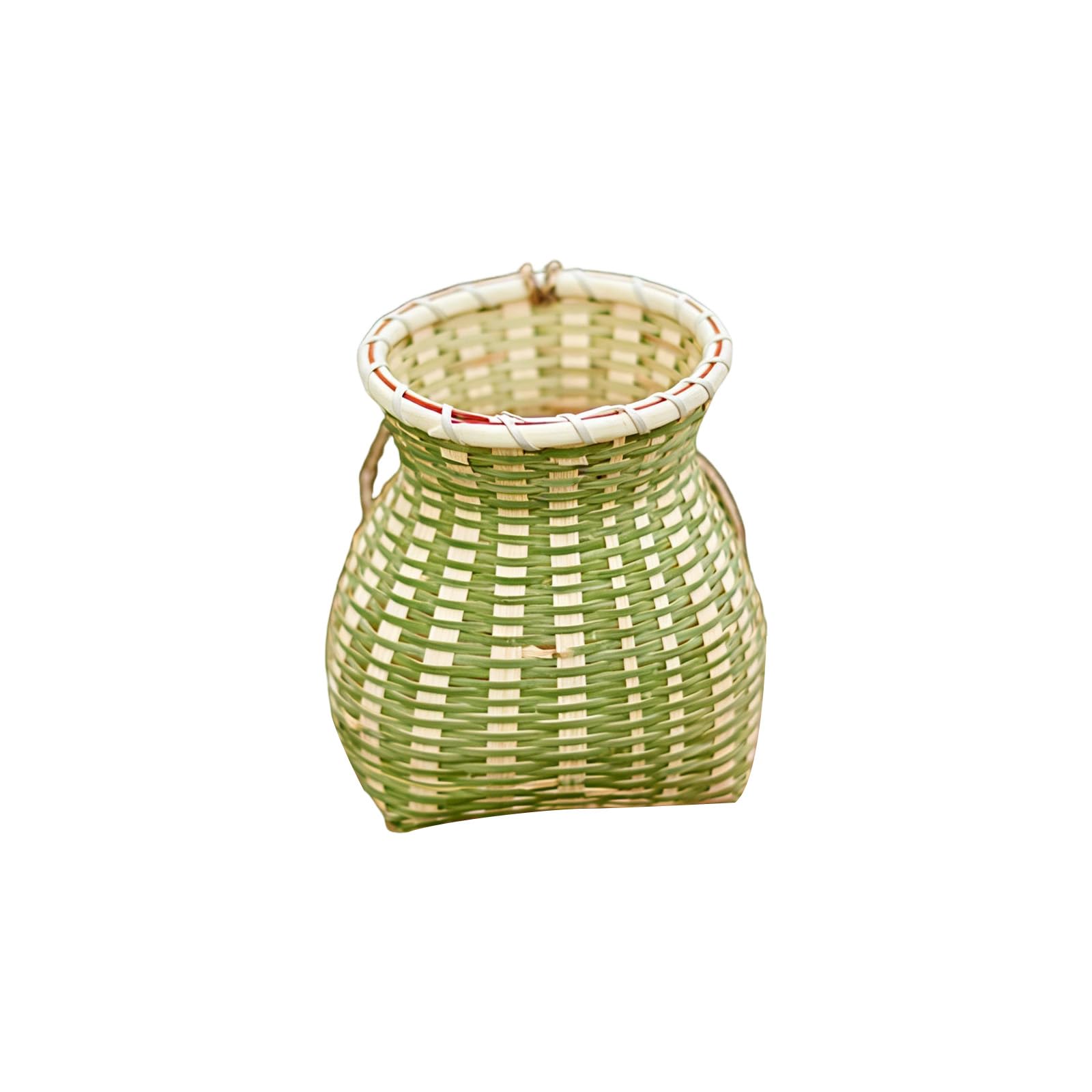 Tsophreniq Rattan Photography Props Basket Perfect for Fruit Flower Decoration and Home Decoration Natural Design Rattan Basket