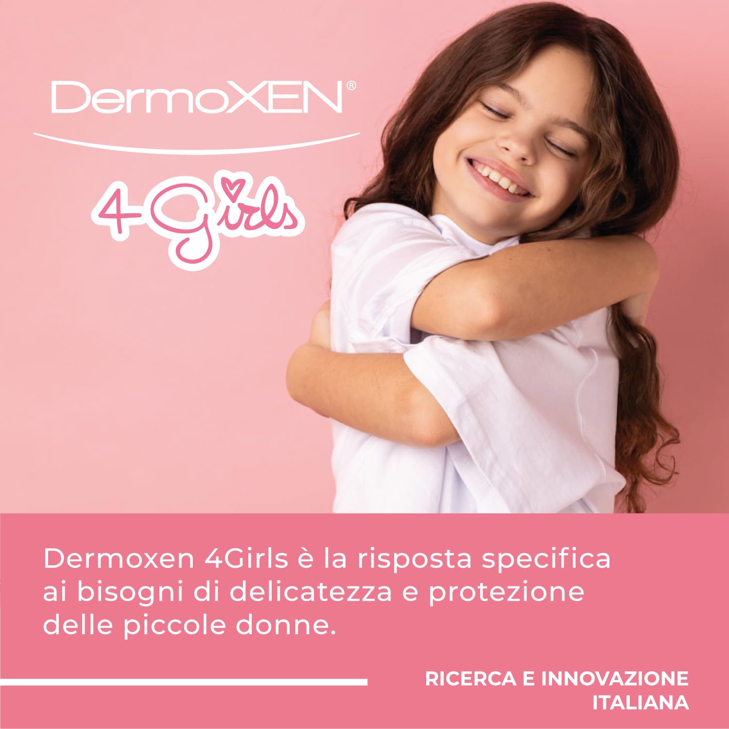 DERMOXEN 4 GIRLS Detergente Intimo Pediatrico per Bambina, Contro Prurito e Arrossamenti. Sapone Intimo Delicato con Acido Lattico, Senza SLES, Parabeni, Allergeni – Età 3-14 Anni. 200 ml