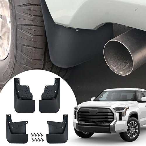 Xomzema 4 solapas de barro para salpicaduras, protector para todo tipo de clima, protectores de lodo delanteros y traseros para neumáticos