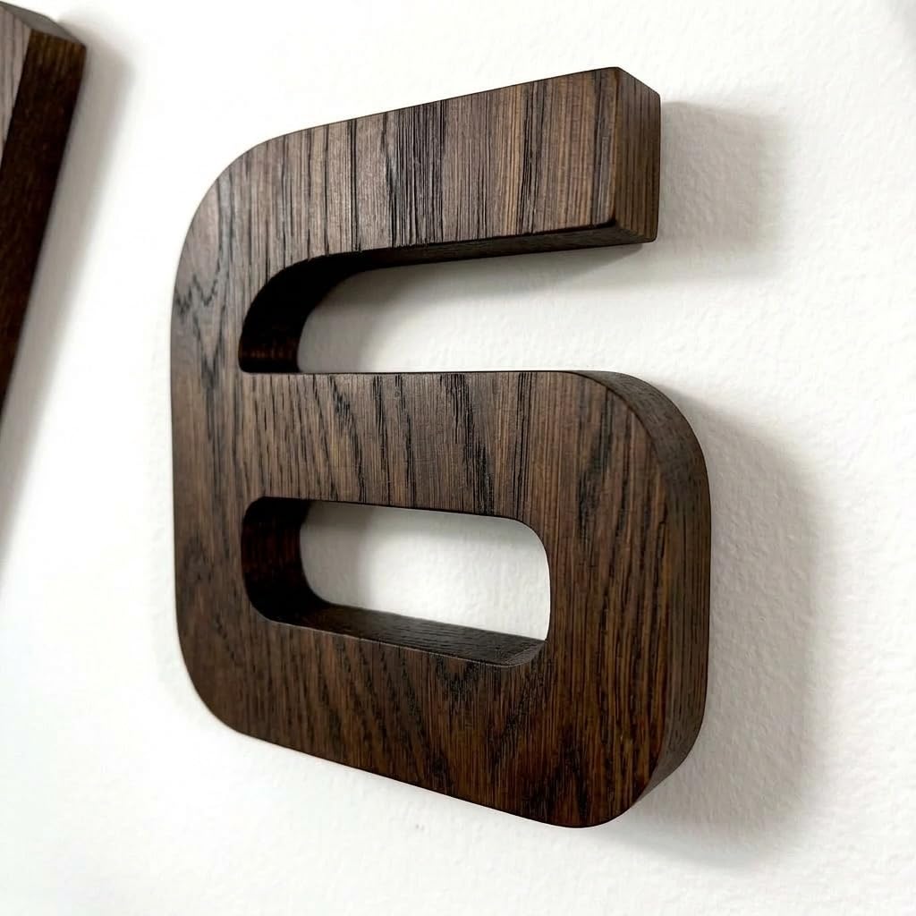 FLEXISTYLE Orologio da parete 3D fai da te, in legno di quercia/nero, grande, 100-130 cm (spessore 20 mm), decorazione da parete, per ufficio, soggiorno, camera da letto, articolo decorativo, orologio