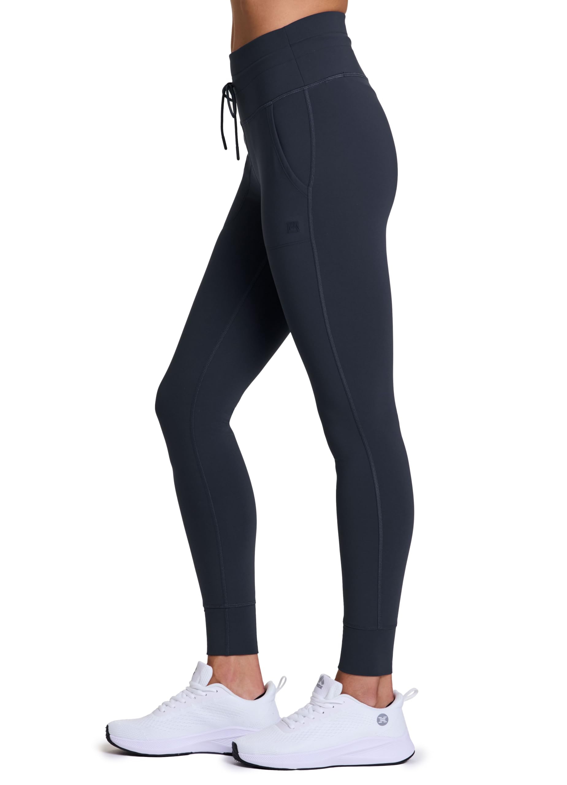 Avalanche Leggings da donna foderati in pile con coulisse in vita, aderenti, a prova di squat, leggings da trekking con tasche
