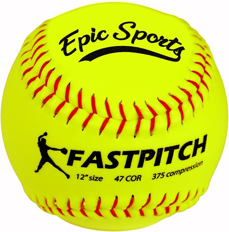 Epic Fast Pitch Practice 12" Softballs (Dozen) Yellow 12" (Dozen)