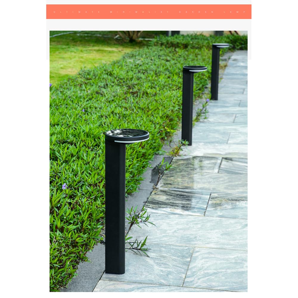 Lampada Solare da Giardino contemporanea, Impermeabile, per Ville, Giardini, Cortili, quartieri residenziali (Stile 19 B H60CM, 1 Pezzo)