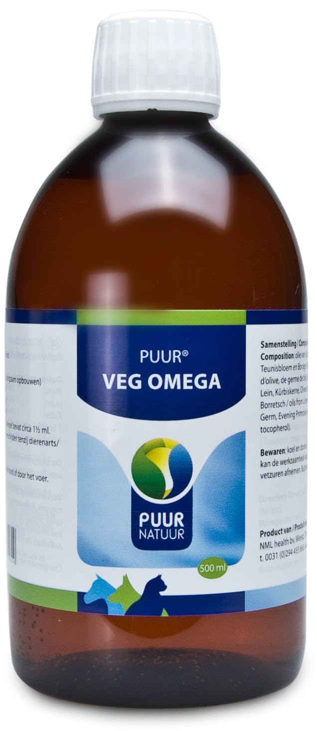 PUUR Vego Oméga 500 ML supplément nutritionnel riche en acides gras pour chat et chien