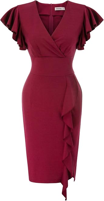 Amazon.com: Vestido De Cóctel Rojo Vestido De Fiesta Petite Semi-Formal  Tamaño L Rojo : Ropa, Zapatos y Joyería