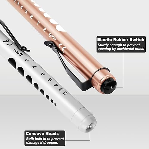 Miniatura 4 de Paquete de 3 linternas tipo bolígrafo y tijeras para vendajes para enfermeras  Tijeras médicas y linternas tipo bolígrafo para enfermeras con