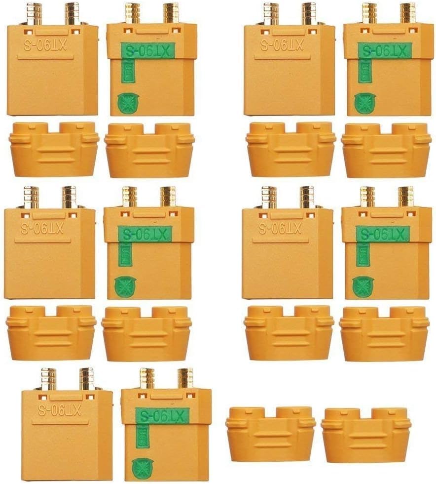 RCpow 5Pairs XT90S XT90-S XT90 Connectors Anti-Spark...