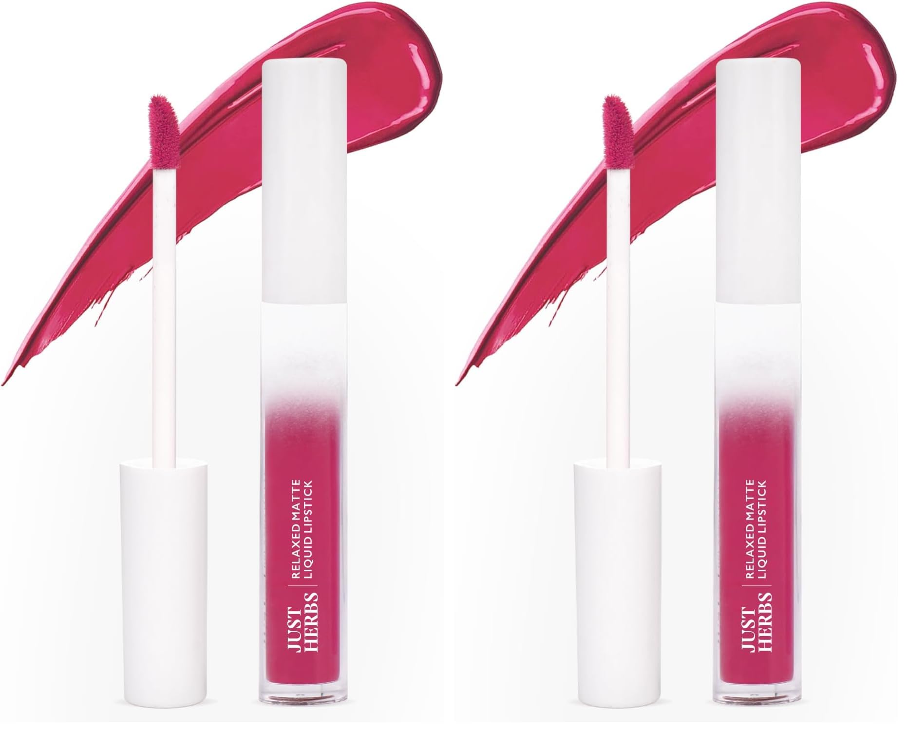 Just Herbs Relaxed Matte Liquid Lipstick Lip colour for Women, Nourishing & Long Lasting Lipsticks 4 ml (Petal Blush) (Pack of 2)-image-41