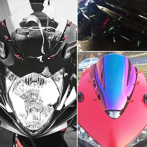 Miniatura 6 de 10 piezas de aluminio Spike motocicleta parabrisas tornillostornillos de parabrisas (dorado)