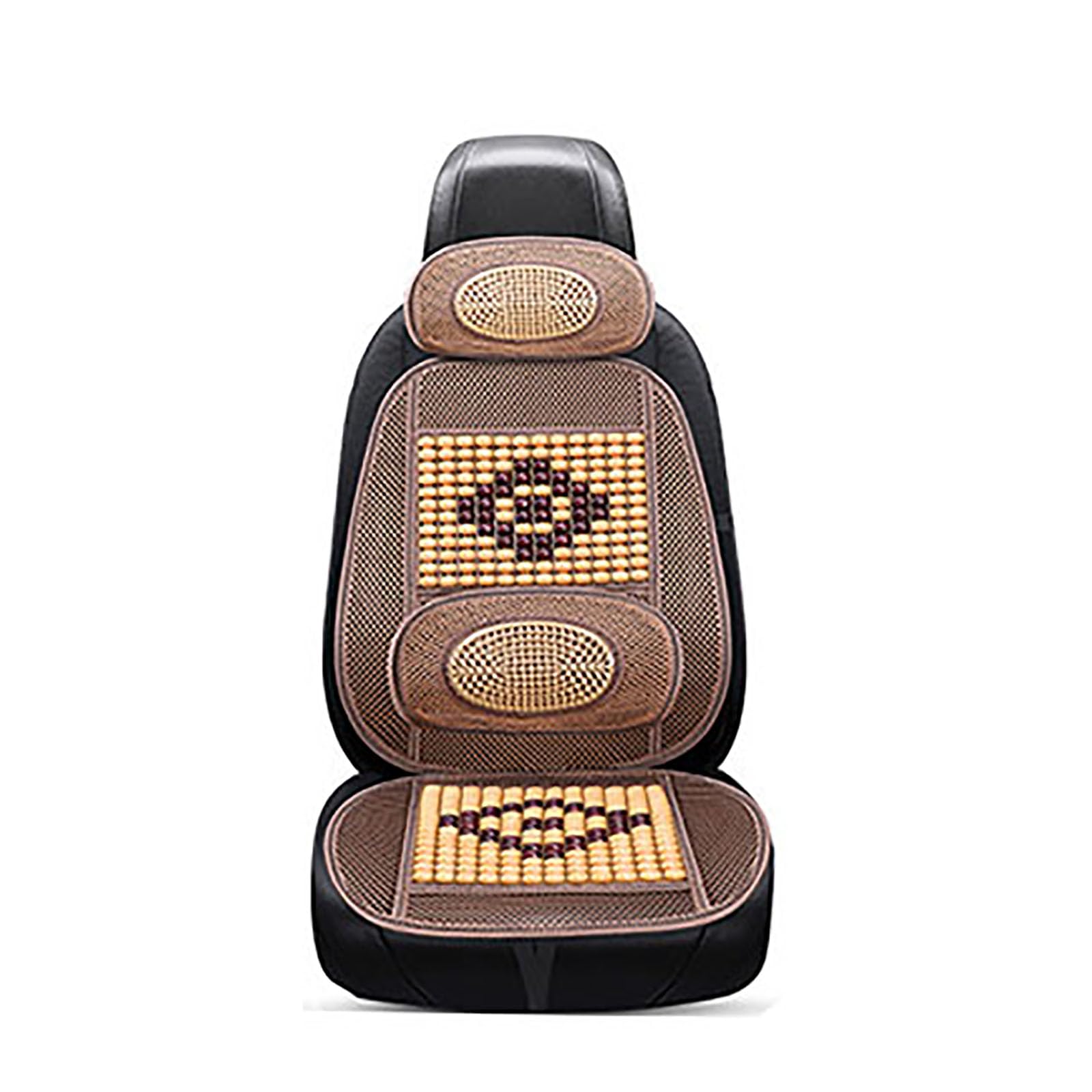 Coussin de Soutien Lombaire pour siège Auto, pour Fiat Audace Turbo, Coussin de siège de siège de Dossier de Taille de Ventilation Confortable pour Voiture, Yellow-with headrest
