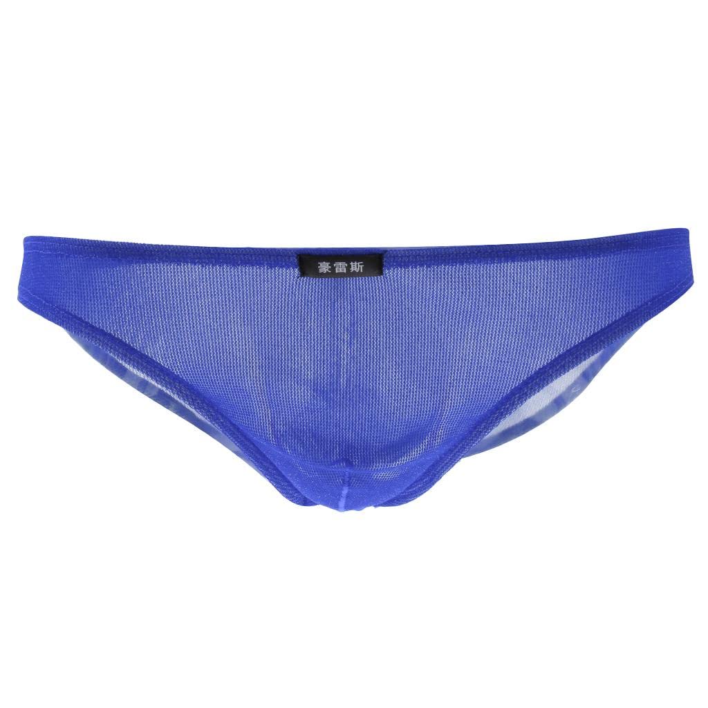 Mens Bikini Briefs Underpants Mesh See Through Pants Glitter M Blue | Clothing Shoes & Accessories | Mens Clothing | Underwear | 1 x Mens Mesh Brief