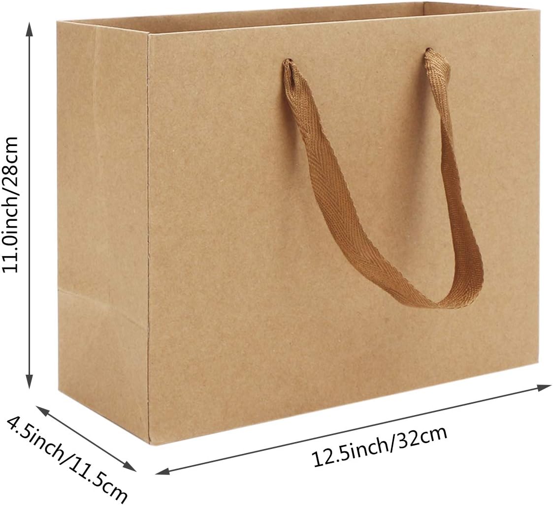 Exclusive Discount 70% Price Kraft Gift Wrap Bags, Eusoar 25pcs 12.5 x4.5'' x11'' Kraft Paper Bags with Ribbon Handles, Kraft Bags, Party Bags, Retail Handle Bags, Merchandise Bag, Wedding Party Bag Get Popular Offer Kraft Gift Wrap Bags, Eusoar 25pcs 12.5 x4.5'' x11'' Kraft Paper Bags with Ribbon Handles, Kraft Bags, Party Bags, Retail Handle Bags, Merchandise Bag, Wedding Party Bag