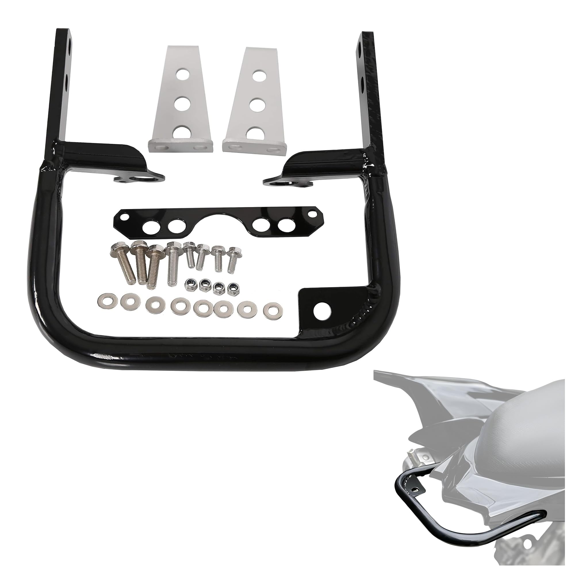 ECOTRIC Rear Bumper Grab Bar Compatible with 2004-2013 Yamaha YFZ 450